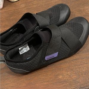 Shimano Black Shoes with Purple Detail